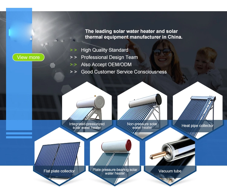 New Technology Compact Pressurized Flat Panel Solar Water Heater