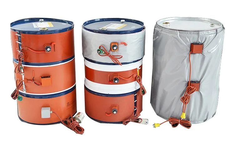 Wholesale Price 220V 1kw 200 Liter 55 Gallon Electric Flexible Silicone Rubber Band Drum Oil Heater